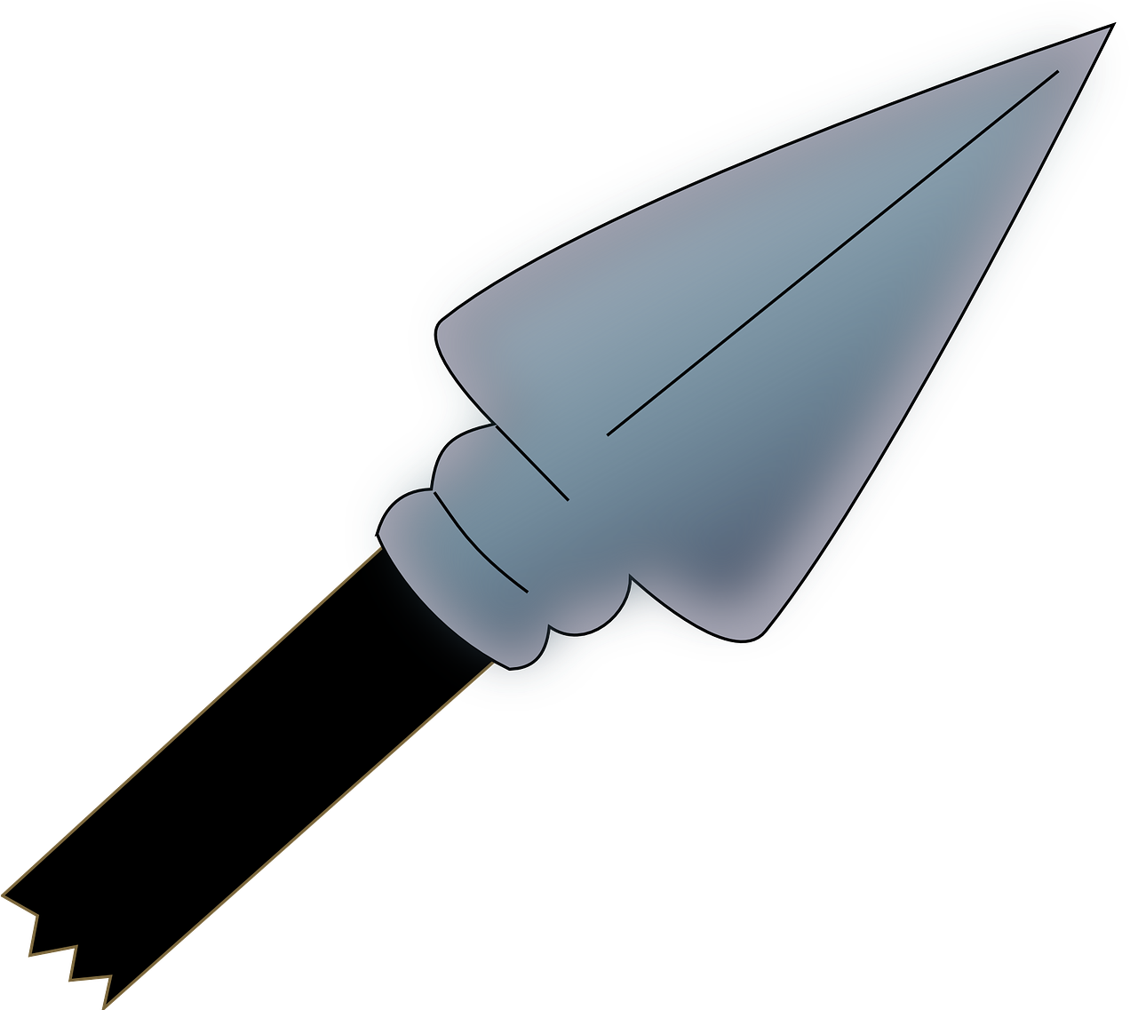 Cartoon Spear Illustration