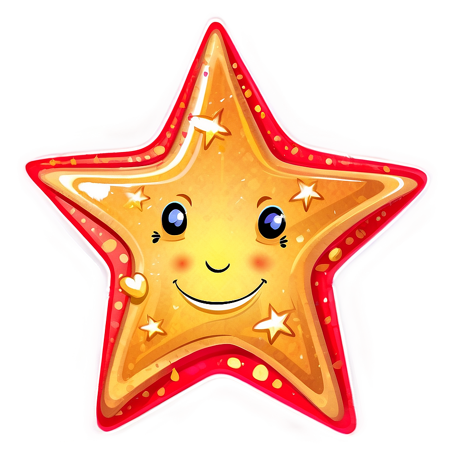 Cartoon Star Stickers Png Rjt45