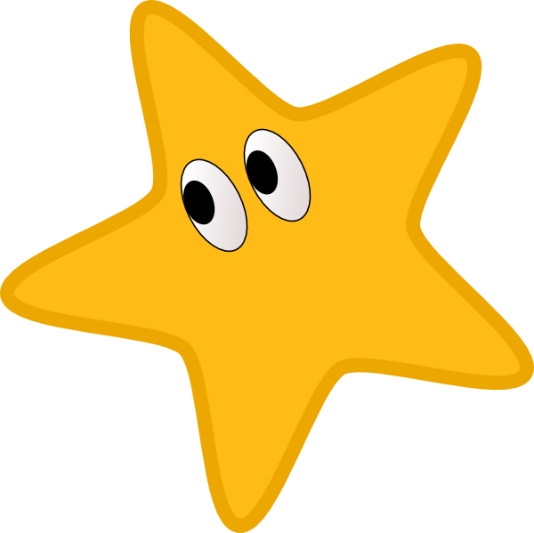 Cartoon Star With Eyes Clipart