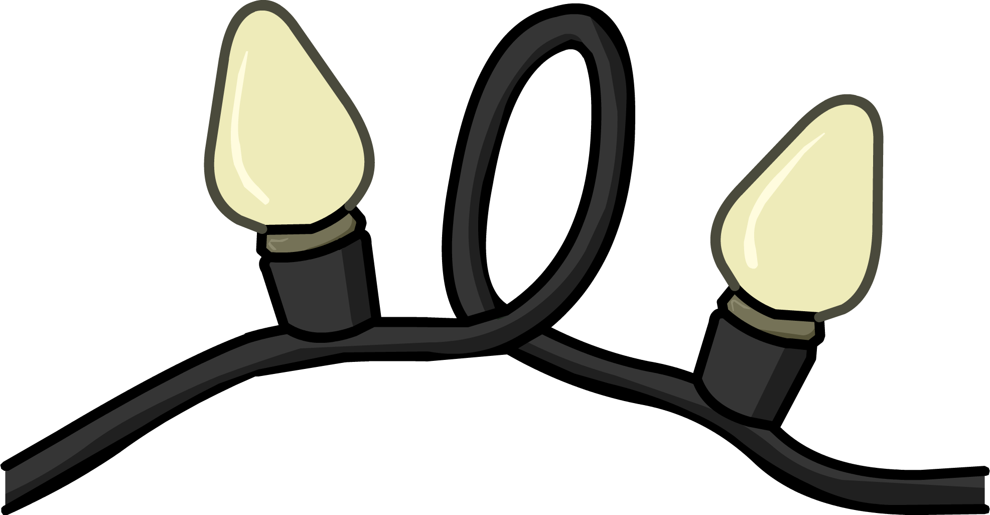 Cartoon String Lights Illustration