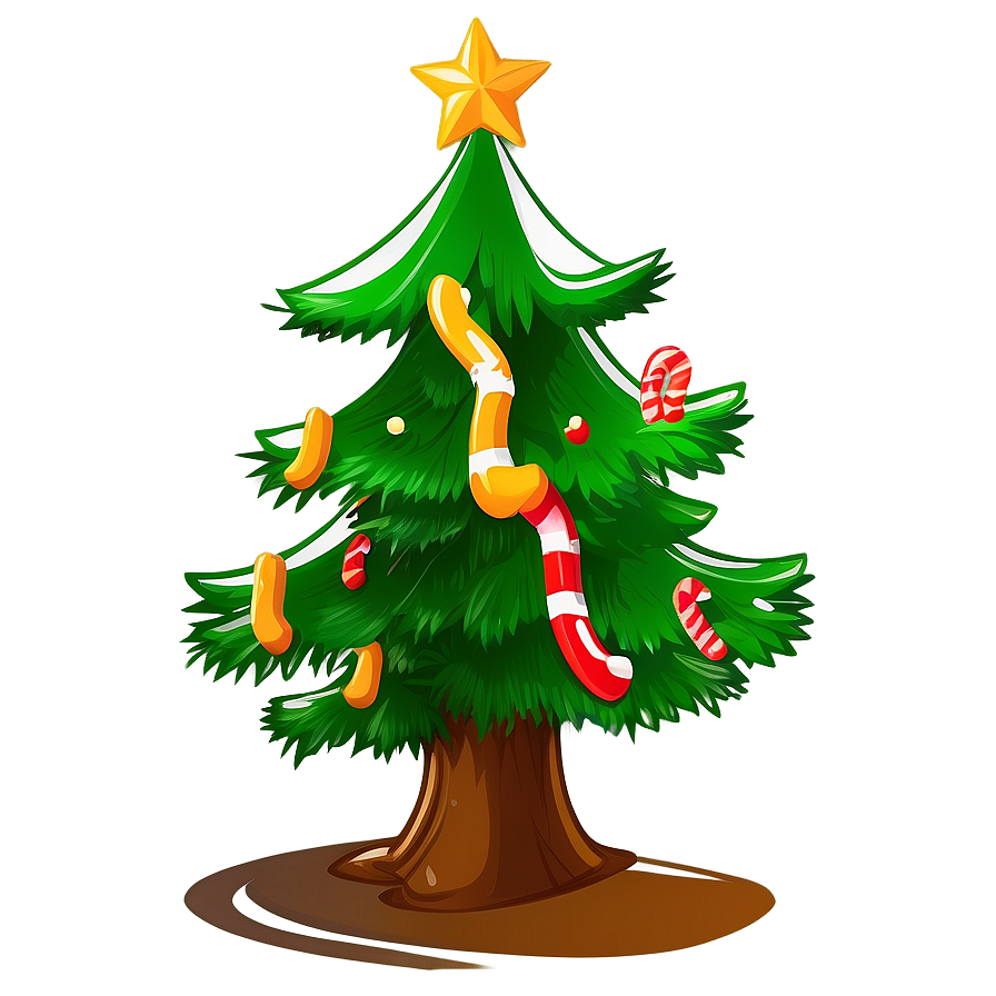 Cartoon Style Arbol De Navidad Png 06122024