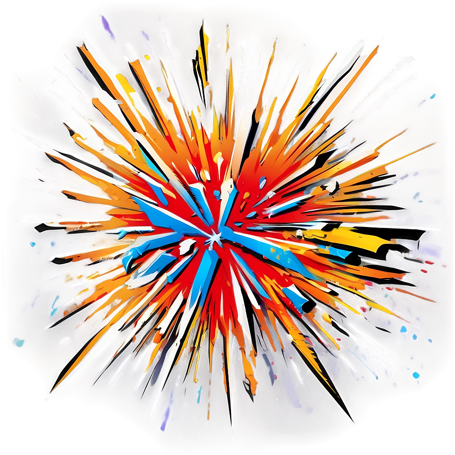 Cartoon Style Explosion Graphic Png Lgb81