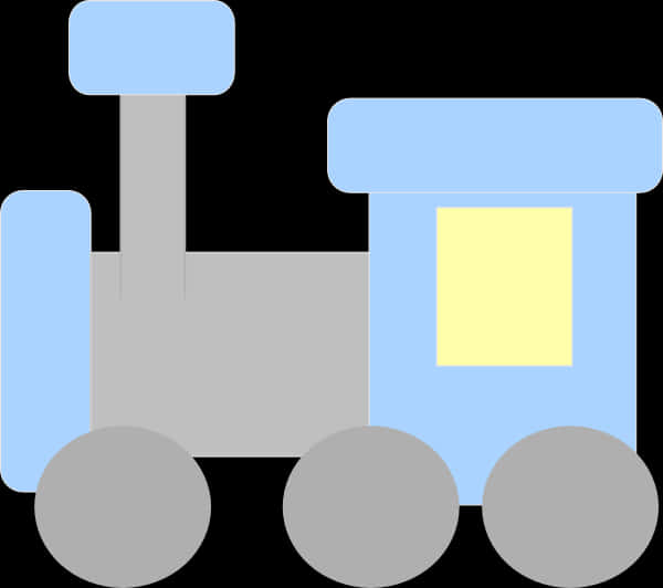 Cartoon Style Simple Train Illustration