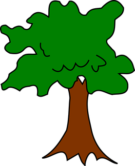 Cartoon Style Simple Tree