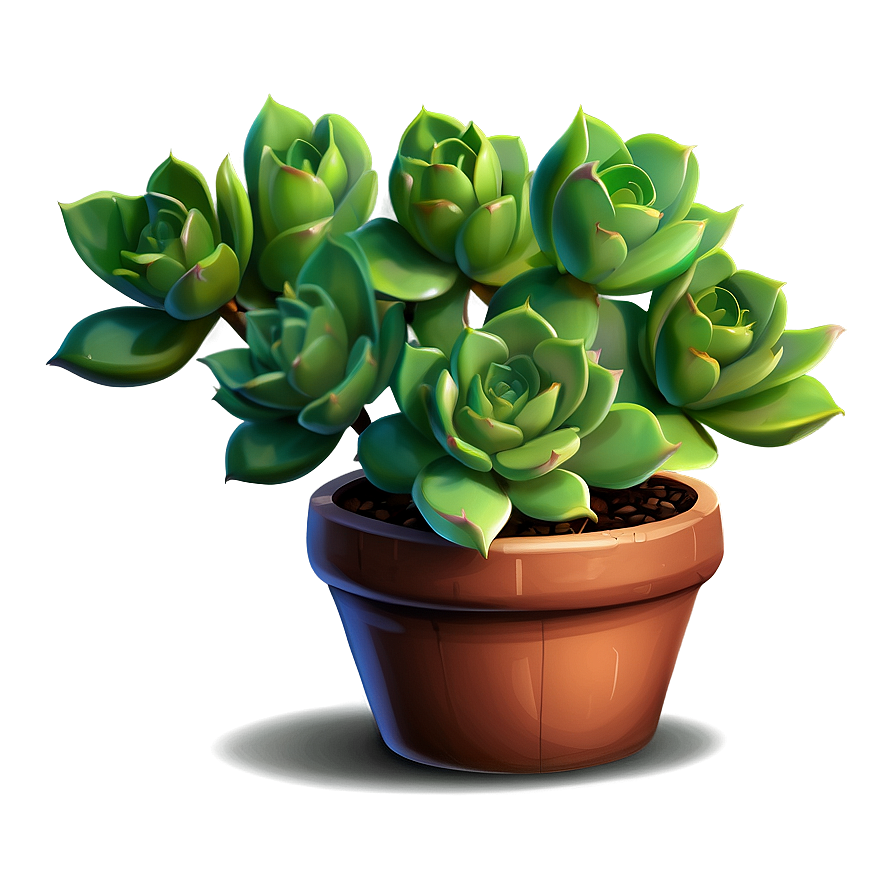 Cartoon Succulent Png 05242024