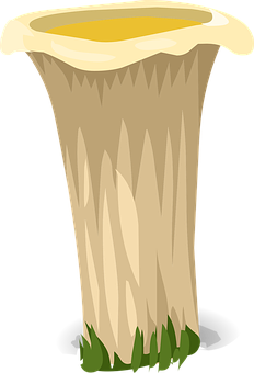 Cartoon Tall Mushroom Graphic