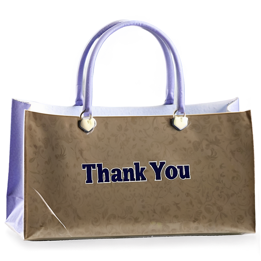 Cartoon Thank You Bag Png 24