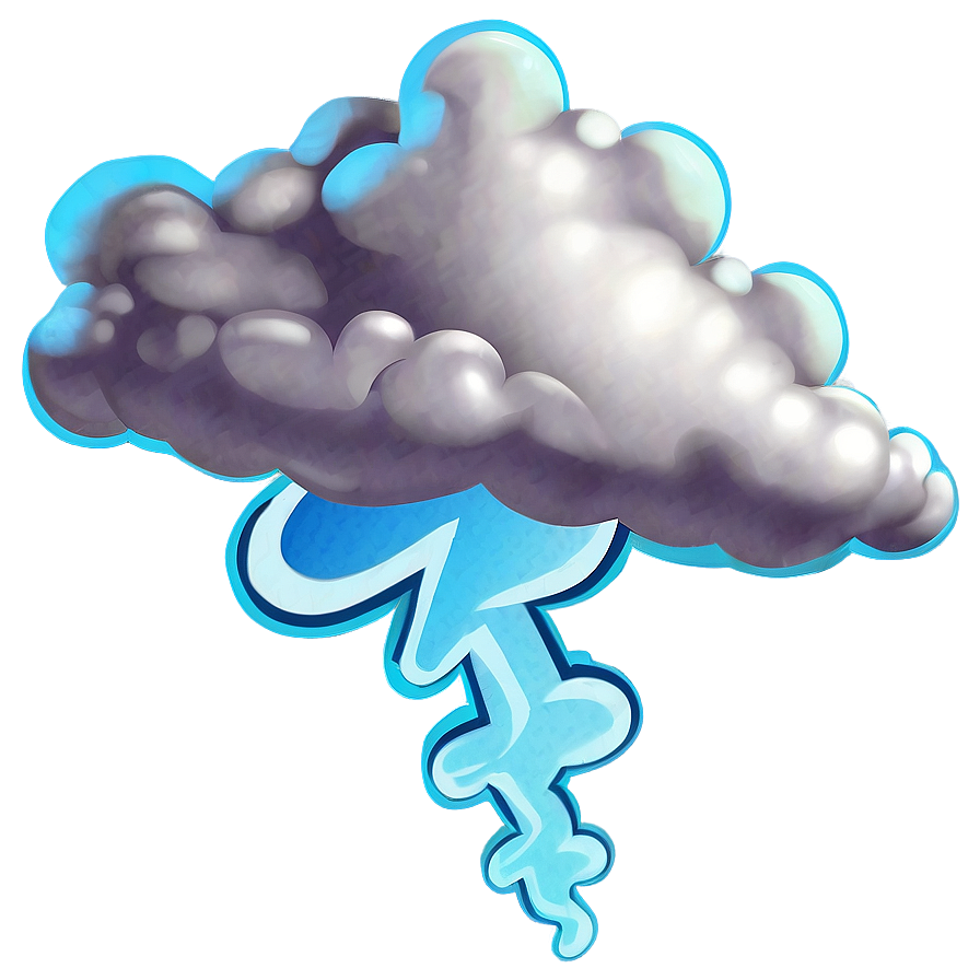 Cartoon Thunder Cloud Png 05252024