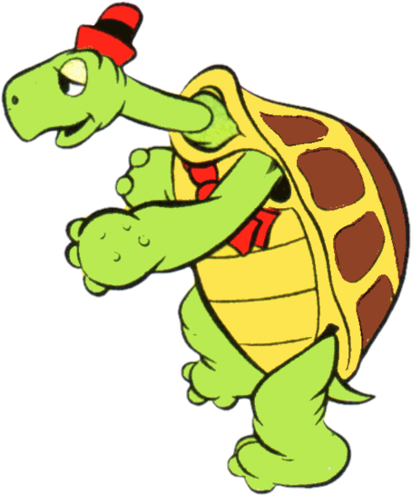 Cartoon Tortoise Wearing Hat