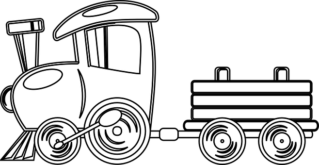 Cartoon Train Vector Illustration