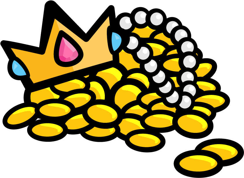 Cartoon Treasure Hoard Illustration