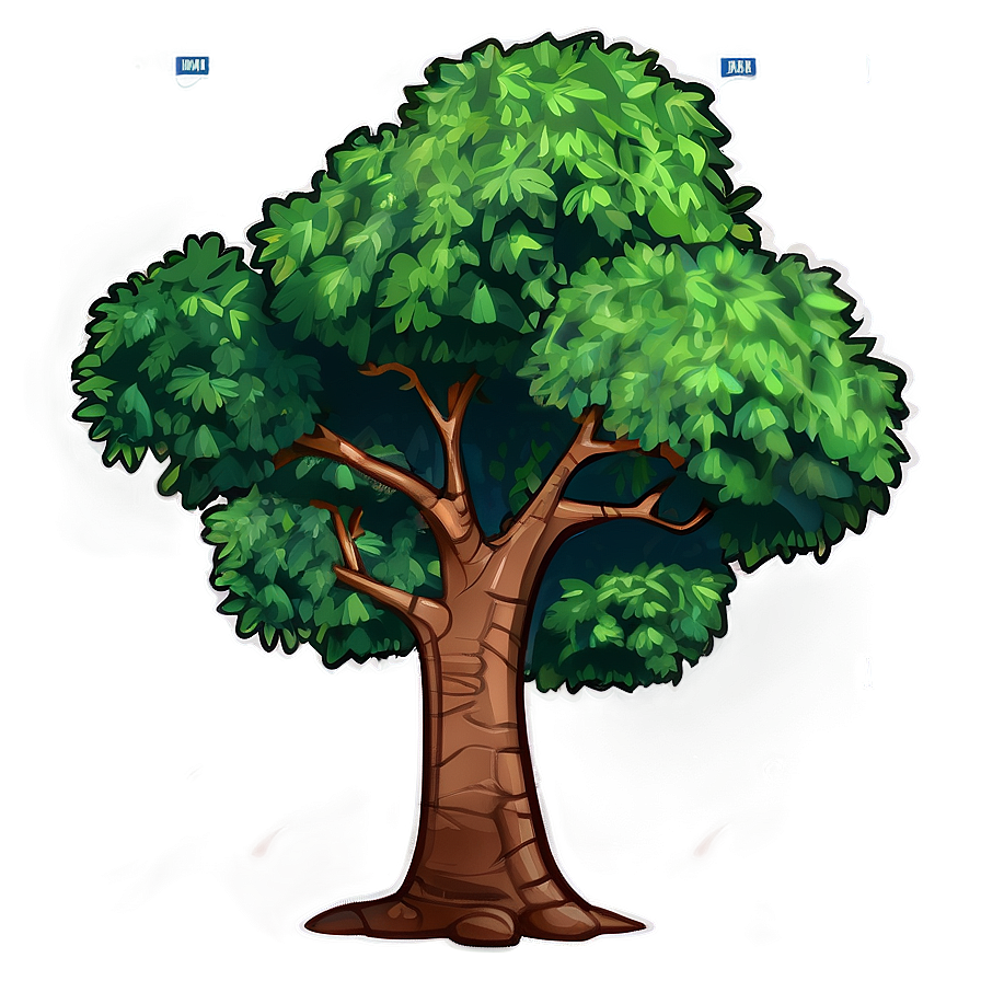 Cartoon Tree Elevation Png 9