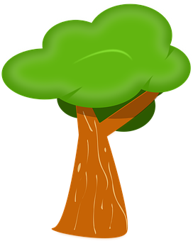 Cartoon_ Tree_ Vector_ Graphic