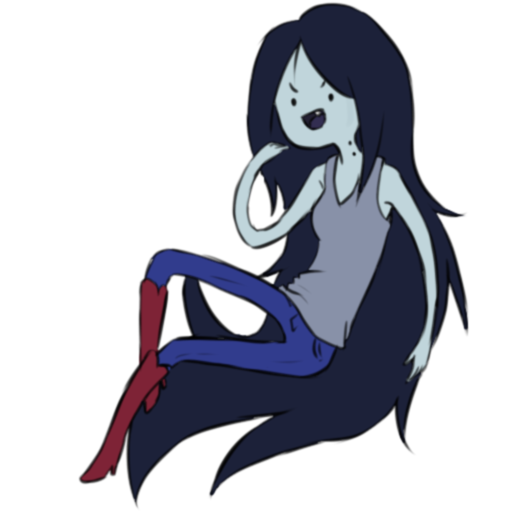 Cartoon Vampire Character Sitting