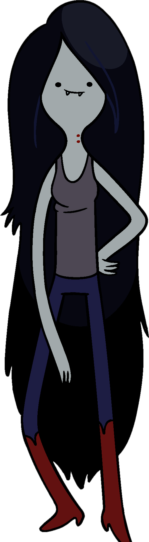 Cartoon Vampire Girl Standing