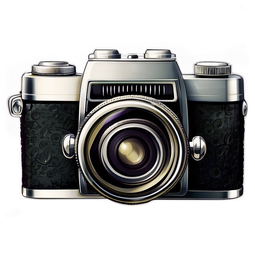 Cartoon Vintage Camera Png 06212024