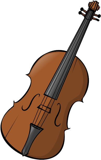 Cartoon Violin Illustration