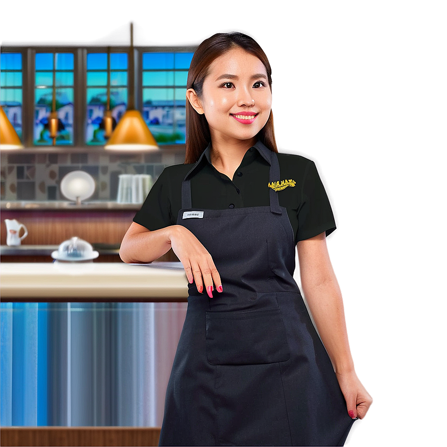 Cartoon Waitress Png Dja51