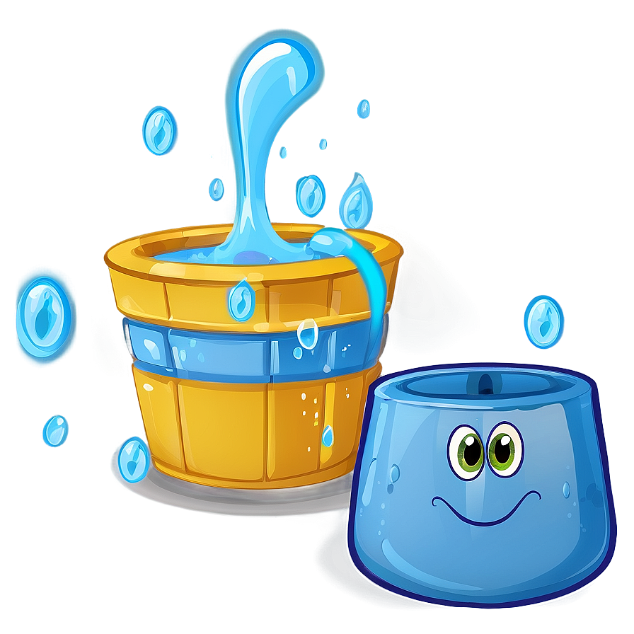 Cartoon Water Bucket Png Bks