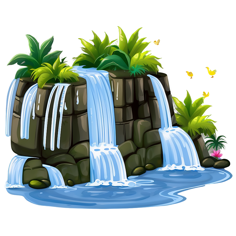 Cartoon Waterfall Scene Png 18