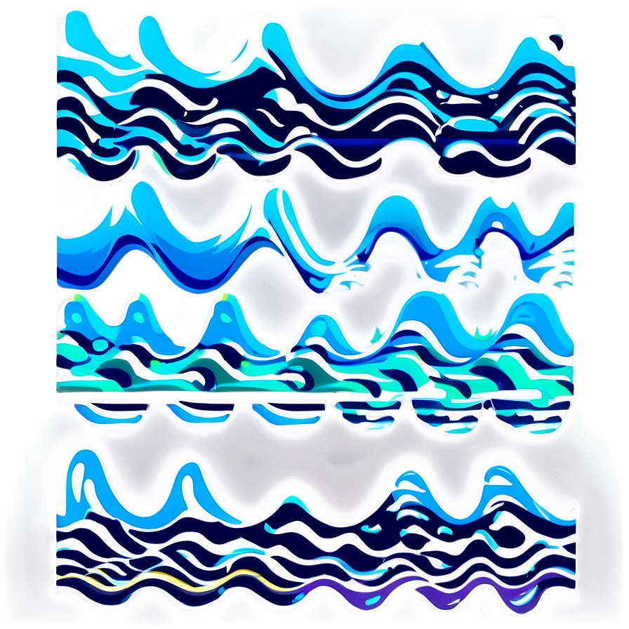 Cartoon Wave Pattern Png 06272024