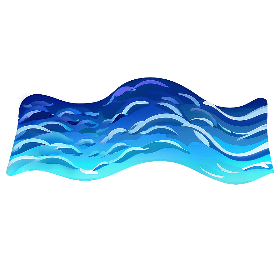 Cartoon Wave Pattern Png Pro