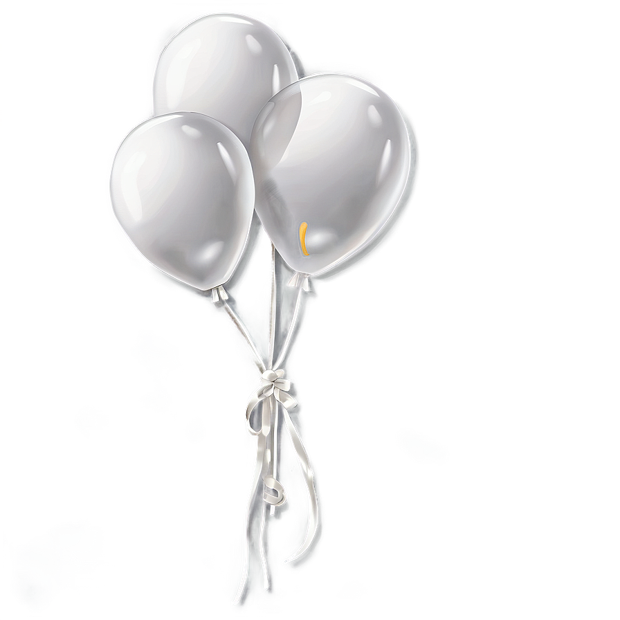 Cartoon White Balloons Png Uhp