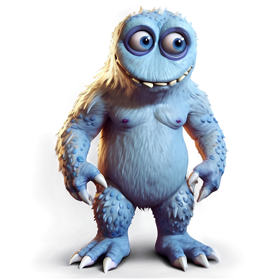 Cartoon White Monster Png Knj