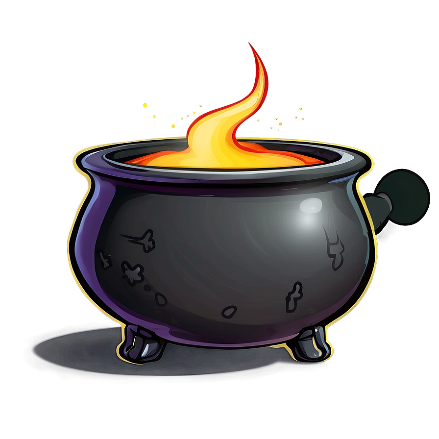 Cartoon Witch Cauldron Png Kbp71