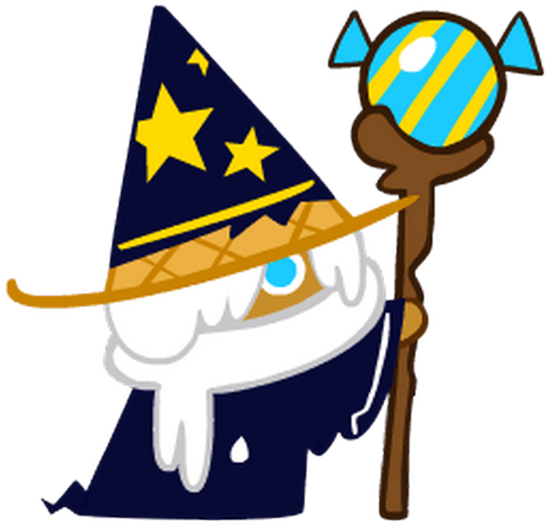 Cartoon Wizardwith Staffand Hat