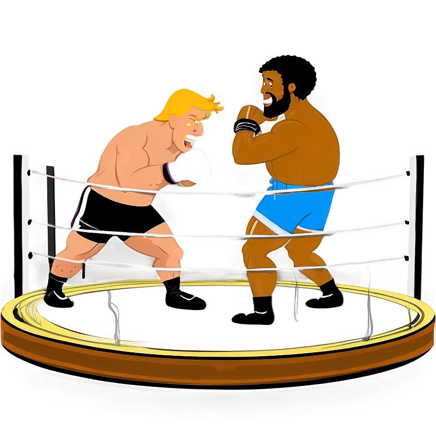 Cartoon Wrestling Ring Illustration Png Hly