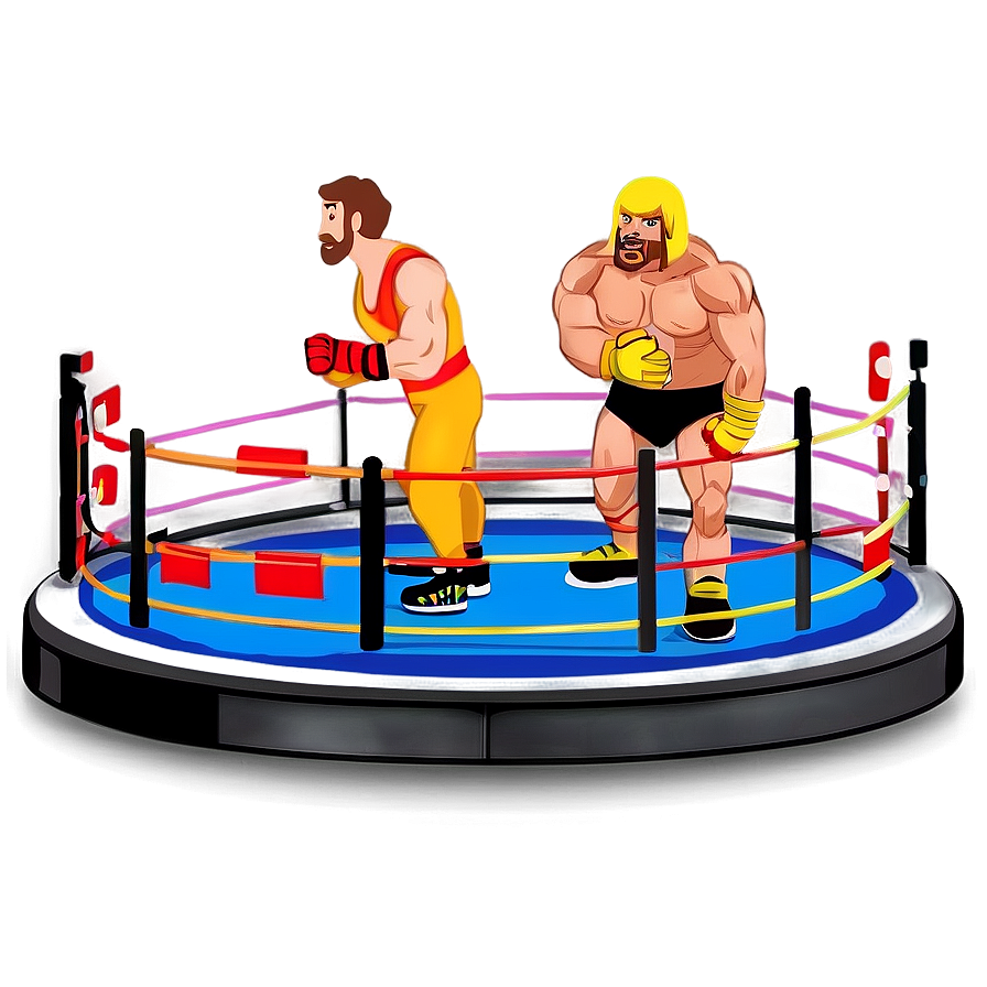 Cartoon Wrestling Ring Illustration Png Iwh