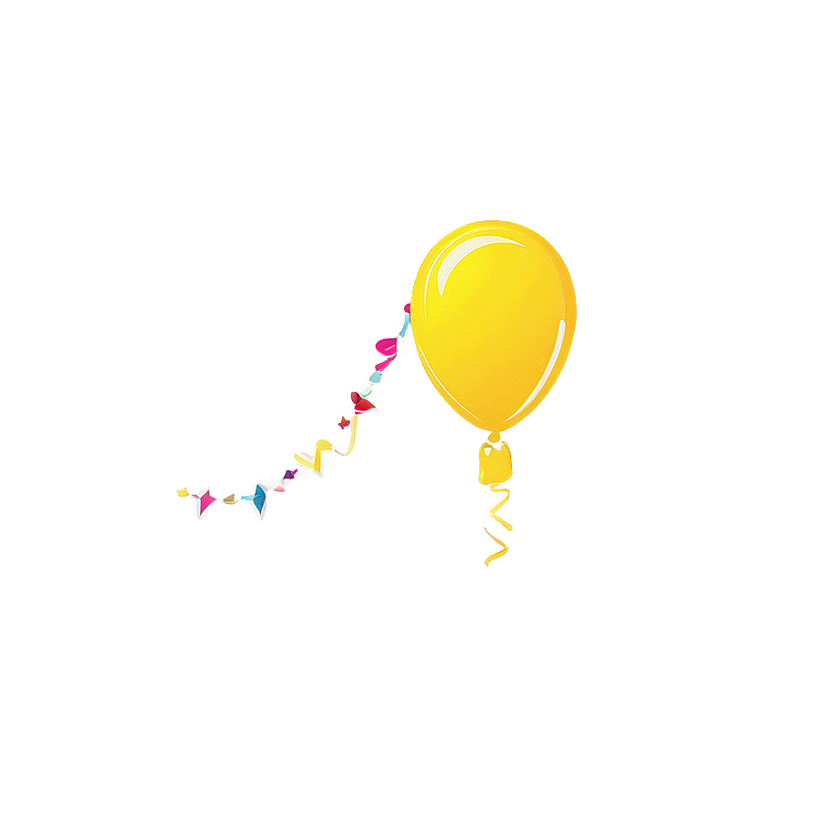 Cartoon Yellow Balloon Png Gny