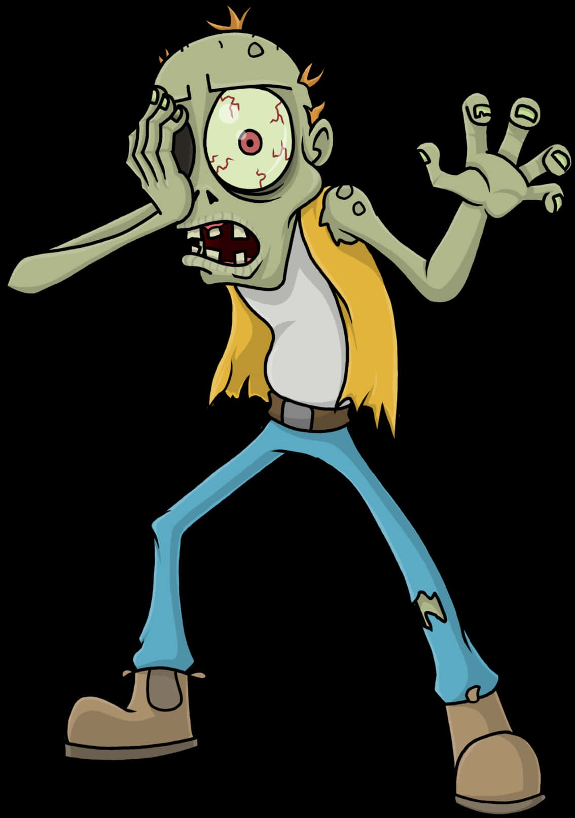 Cartoon Zombie Walking