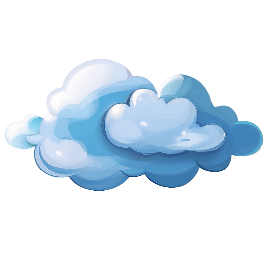 Cartoonish Blue Clouds Png Ihl