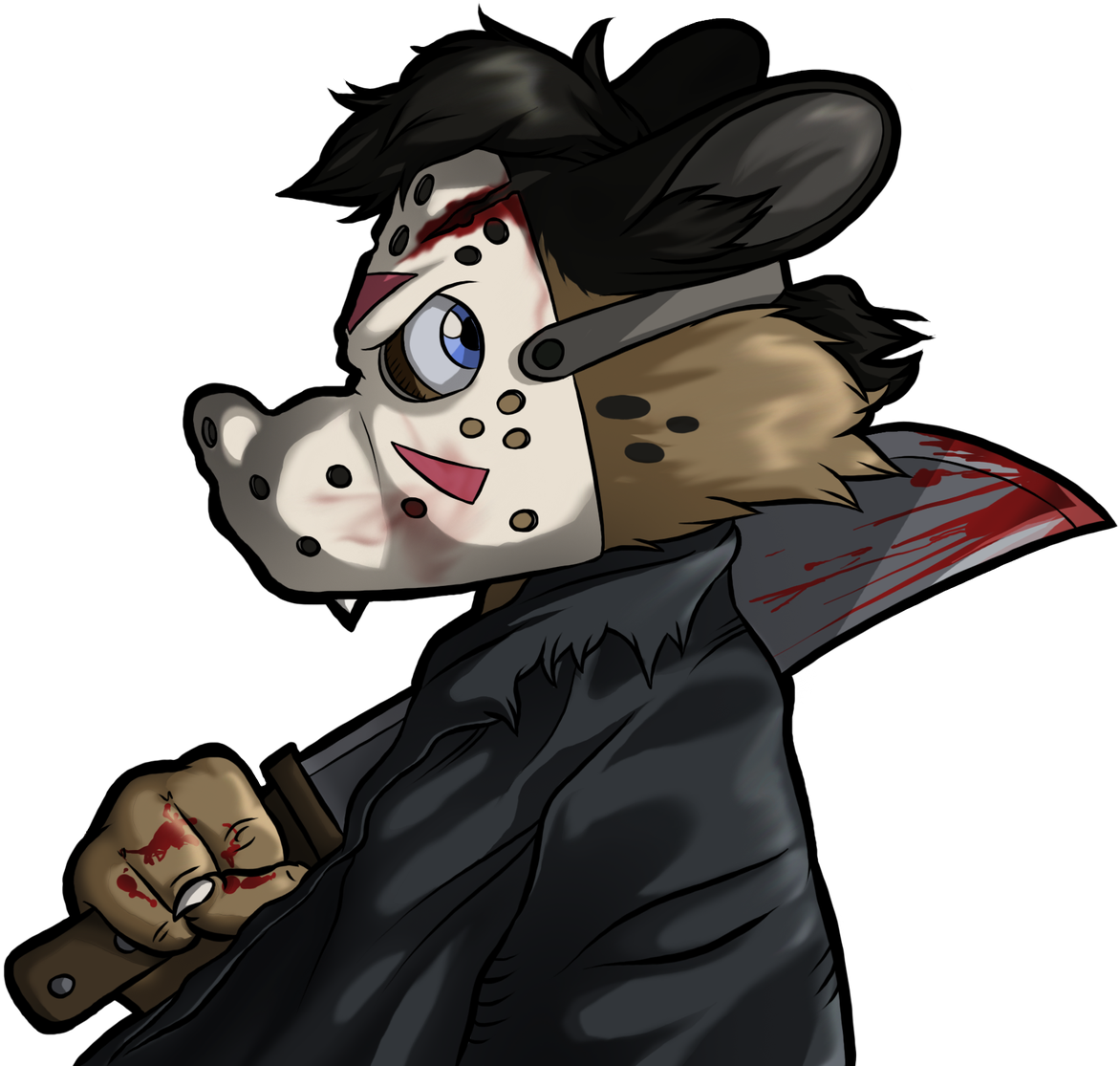 Cartoonish Jason With Knife