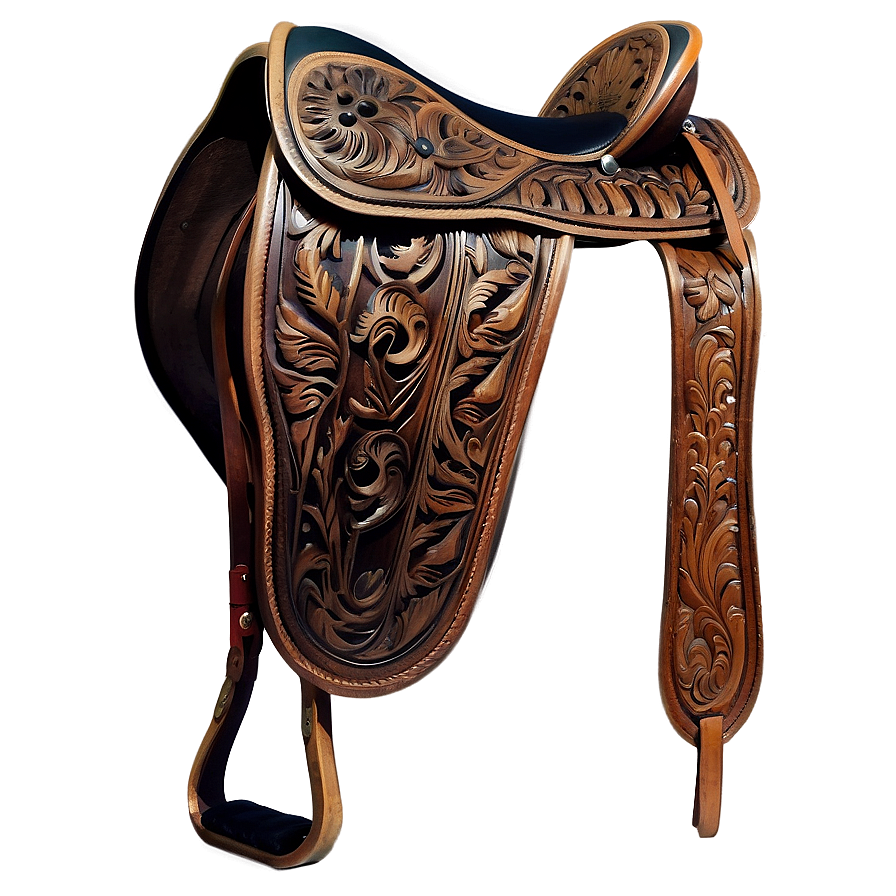 Carved Leather Saddle Png Siv