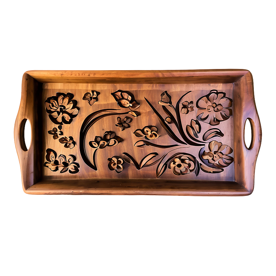 Carved Wooden Tray Png Atl10