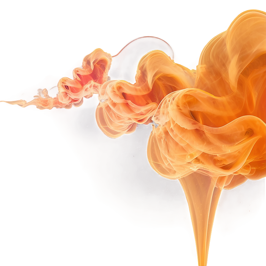 Cascading Orange Smoke Png Wdc77