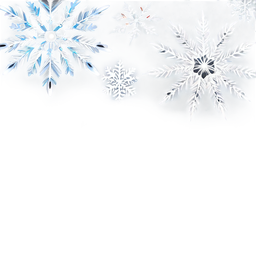 Cascading Snowflake Effect Png 62