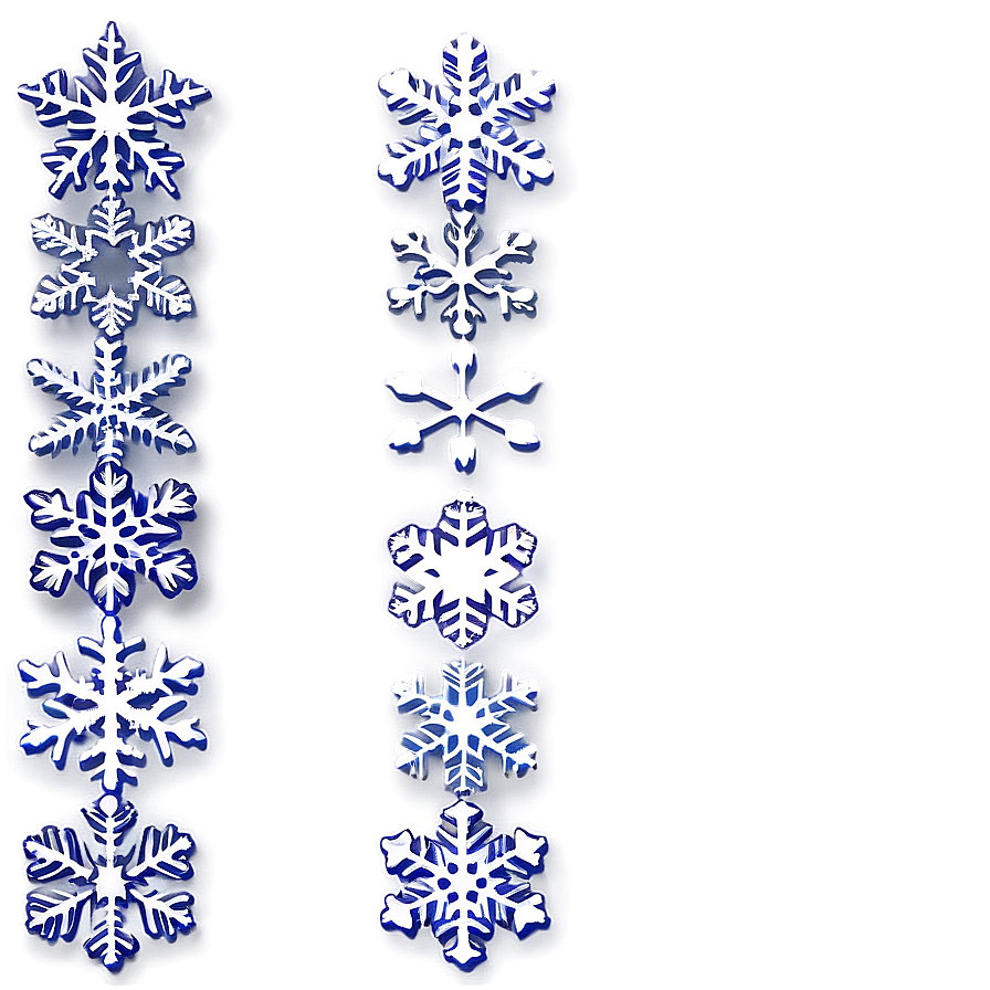 Cascading Snowflake Effect Png Ojl