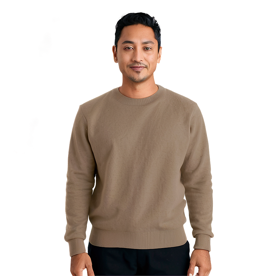 Cashmere Crewneck Sweatshirt Png Ema31