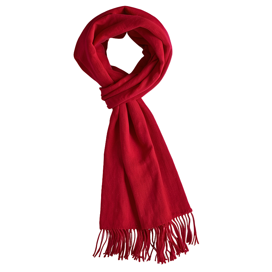 Cashmere Red Scarf Png 06252024