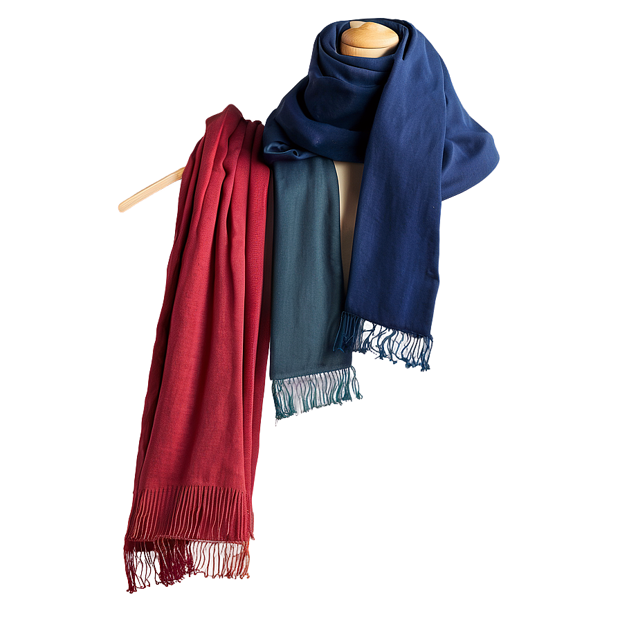 Cashmere Red Scarf Png 8