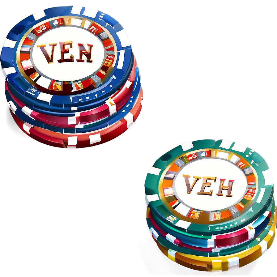 Casino Chips Pile Png 06122024