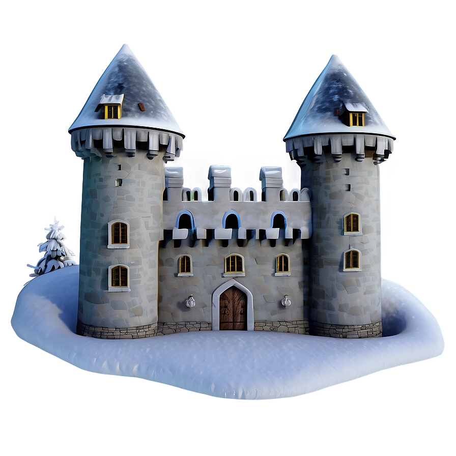 Castle In Winter Png 19