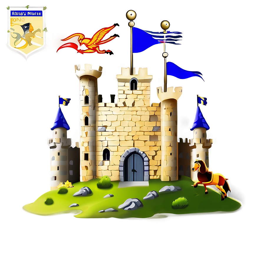 Castle With Knights Png Grl