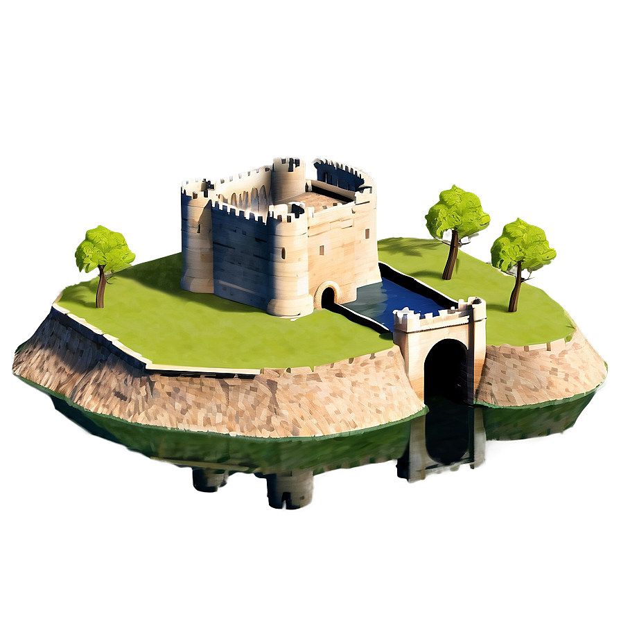 Castle With Moat Png 37