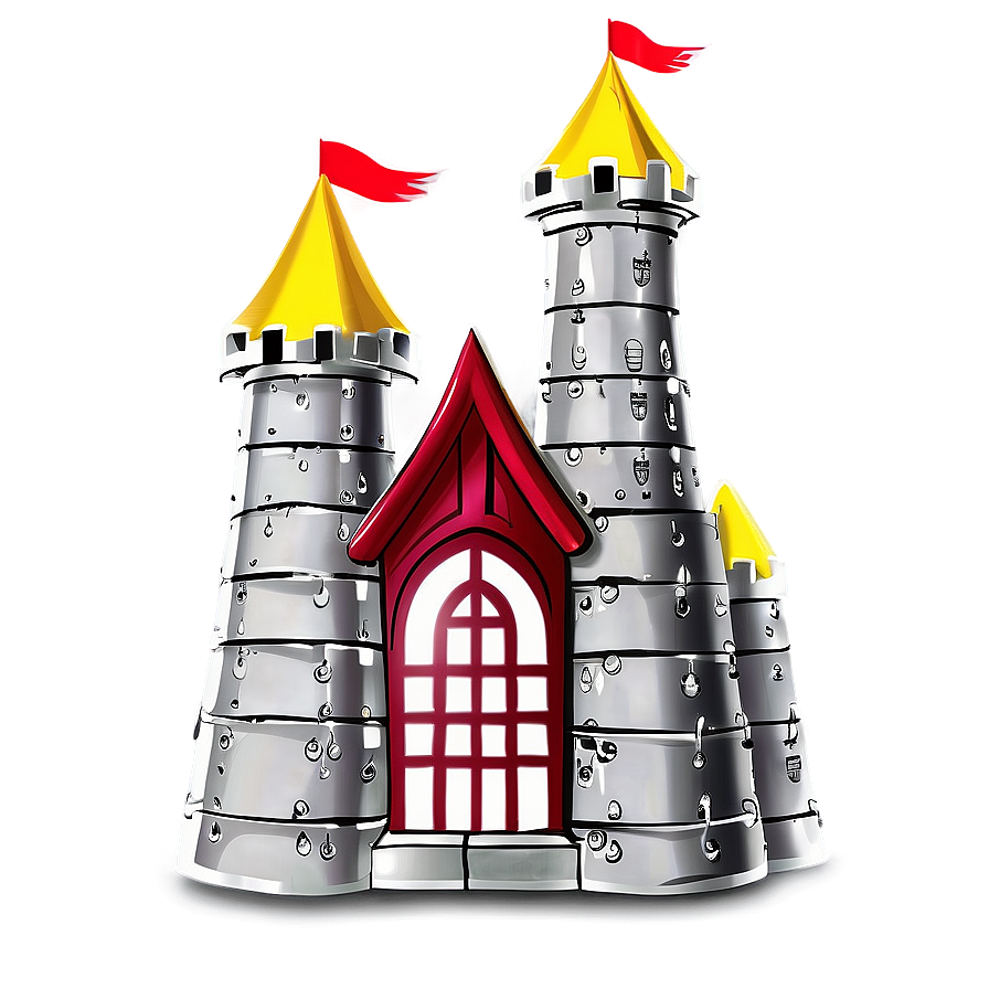 Castle With Towers Png 05032024