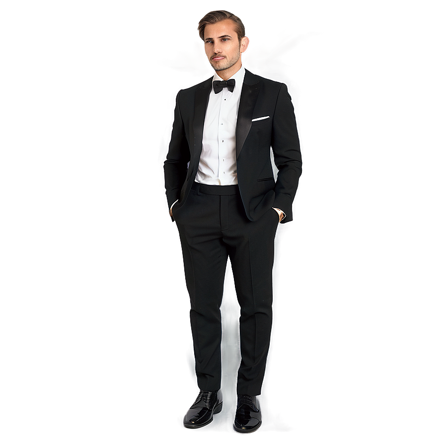 Casual Black Tie Look Png 32